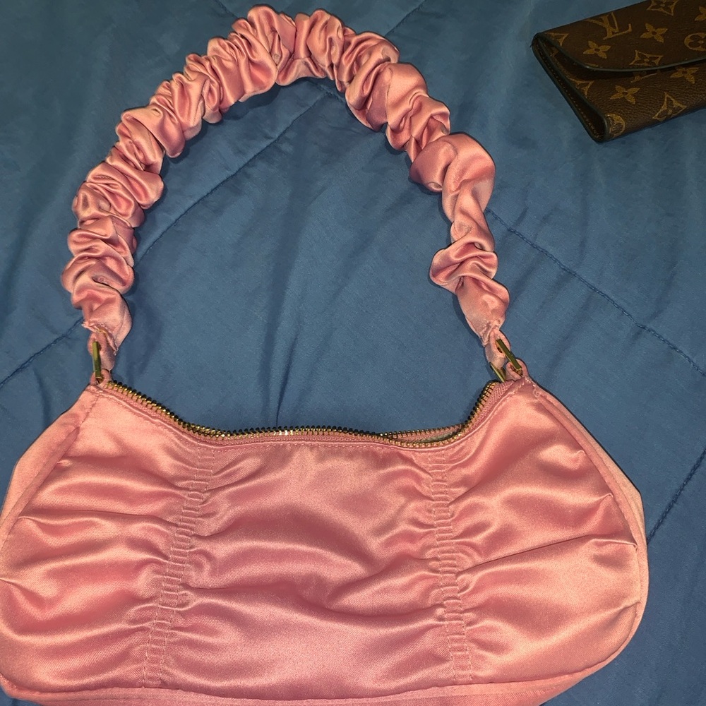 Pink Satin Women's Bag